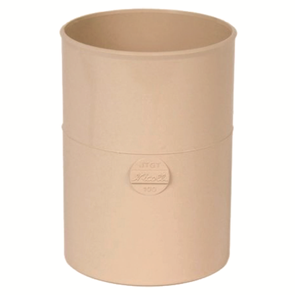 Manchon double femelle/femelle pour tube de descente cylindrique Ø 100 - Sable