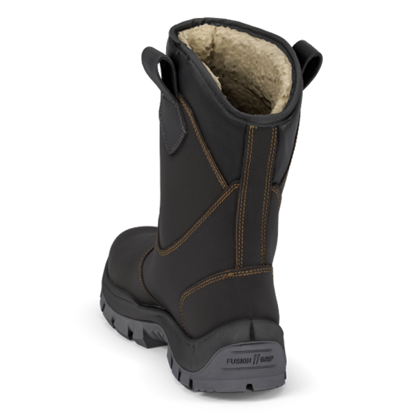 Bottes de sécurité fourrées S3 HI CI FO LG SR Unitan Gaston Mille - cuir pleine fleur marron - Taille 41