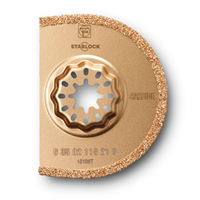 Lame segment à concrétion carbure Starlock pour outil oscillant - Ø 75 mm - Coupe 1,2 mm
