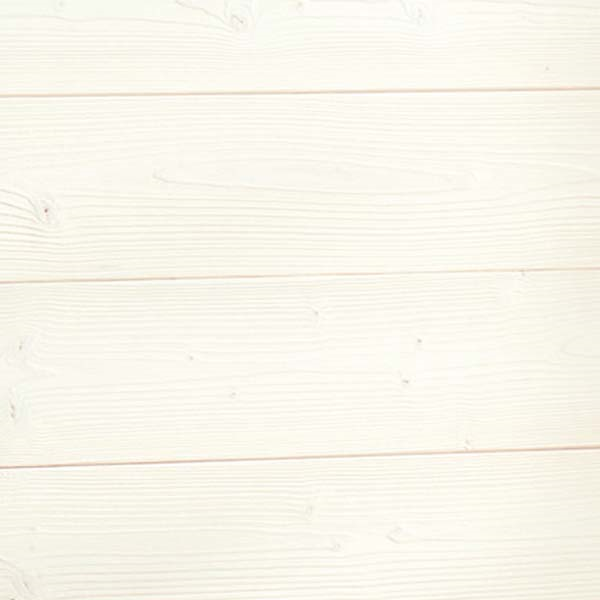 Lambris intérieur en Sapin du Nord brossé ELOS - Blanc coton - 13,60 CM x  L.2.65 M