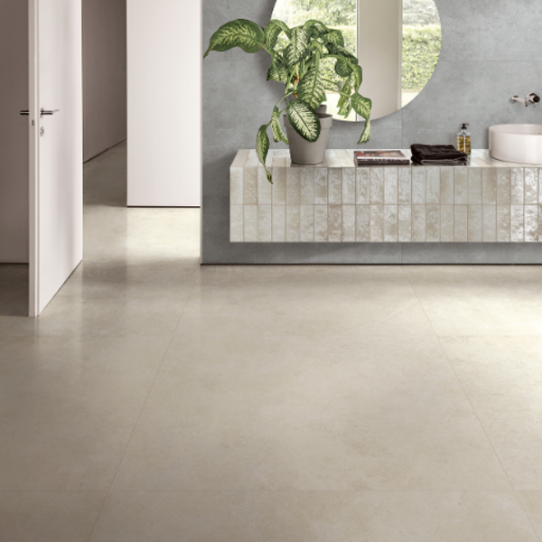 Carrelage intérieur effet pierre en grès cérame rectifié - Realstone Argent - 60,0 CM x 60,0 CM - ép. 9,50 MM - Avorio