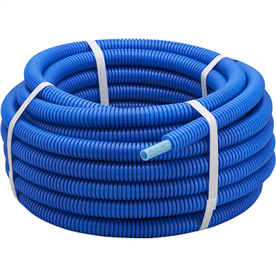 PER Tube gainé bleu diamètre 12 chauffage et sanitaire couronne de 50 m