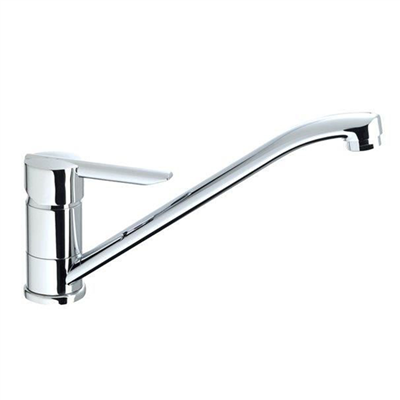 Mitigeur d'évier avec bec bas mobile et mousseur - Alto Eurosanit - Hauteur 140  mm - Corps en laiton chromé