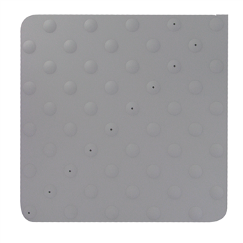 Dalle podotactile adhésive pour sol intérieur - Dinalert Dinac - 450 MM x 412 MM - Gris