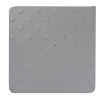 Dalle podotactile adhésive pour sol intérieur - Dinalert Dinac - 450 MM x 412 MM - Gris