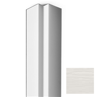 Profil d'angle intérieur pour bardage Cedral Click - aluminium laqué Blanc Everest C01 - longueur 3,00 M