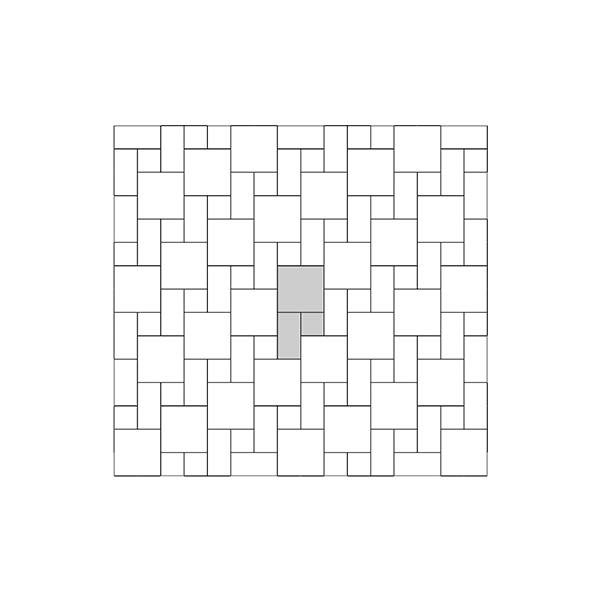 Carrelage imitation travertin en grès cérame - Composition modulaire - Grip Solithe Naturel - ép. 9 mm