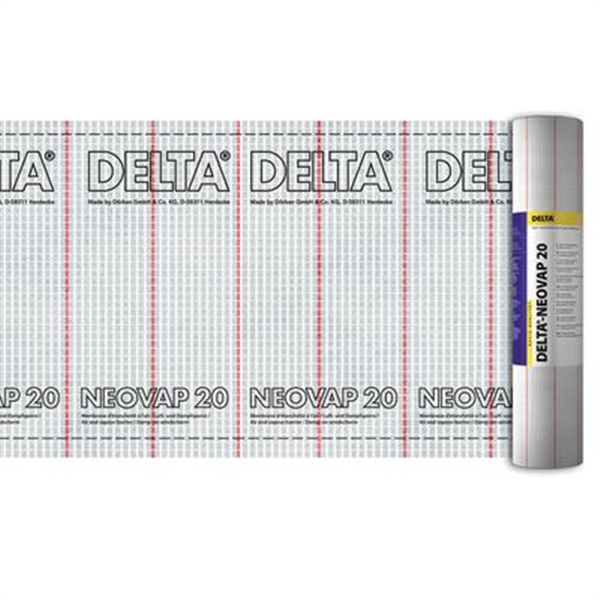 Pare-vapeur translucide armé pour murs et sous-pentes - Delta Neovap 20 - rouleau 1.50 x 50 m