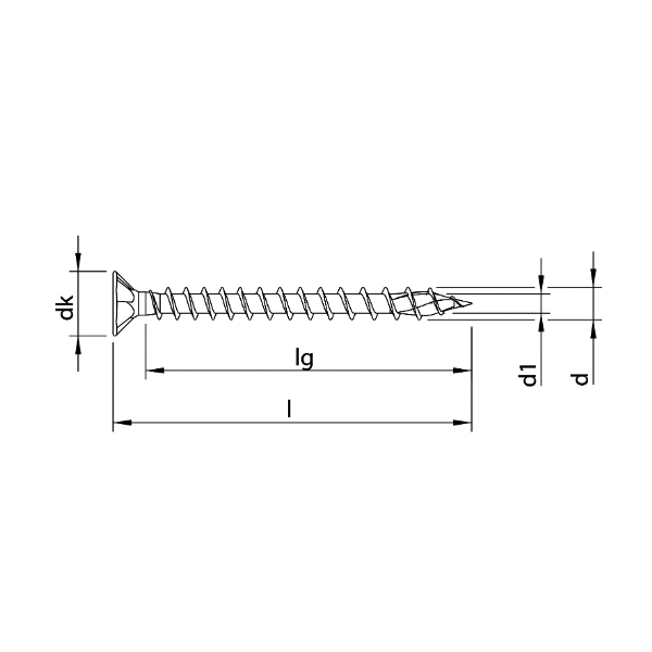 Vis Bois Heco Topix Plus Tête Fraisée 8x120mm Filetage Total Hd40 X100