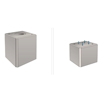 SOCLE PROVISOIRE2300KG TIGE FILET.