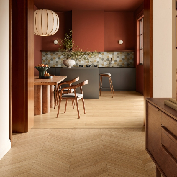 Carrelage chevron bois pour sol et mur intérieur - Authentic Wild Artful - 55 x 10 cm - ép. 7 mm