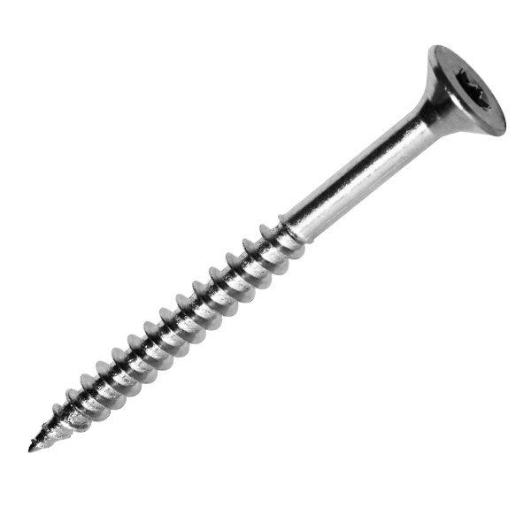 Vis bois et agglo en acier zingué tête fraisée empreinte Torx - 6,0 MM x 60,0 MM/36,0 MM - Boîte de 200
