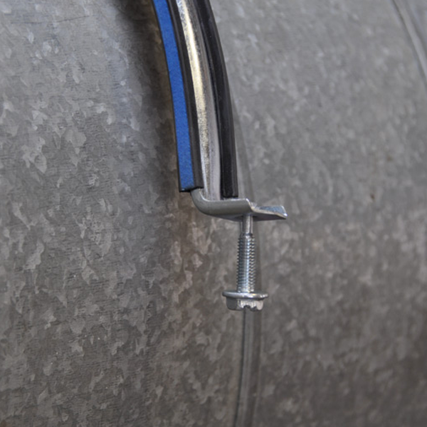 Collier de serrage isolé pour gaine de ventilation - Erico - Tige M8/M10 - Ø 400 mm - Boîte de 10