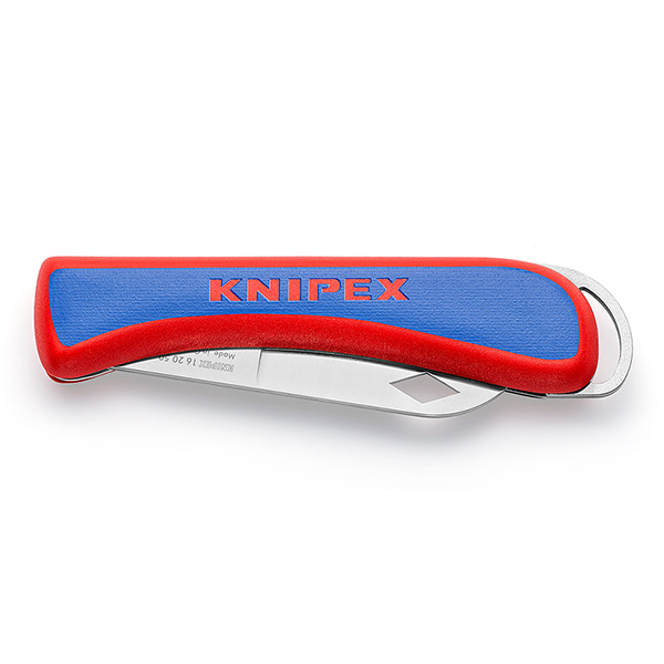 Couteau d'électricien Knipex lame pliante longueur 80 mm en acier inoxydable
