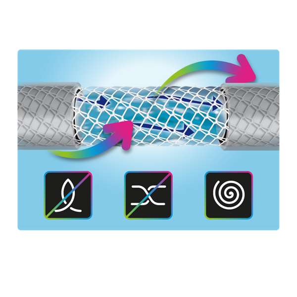 Tuyau d'arrosage professionnel NTS Water - Fitt - Diamètre 12,5 mm - Longueur 25 mètres - Gris