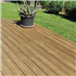 Lame de terrasse bois en Pin du Nord striée - Névéo+ - Bois qualité US - Traité classe 4 marron - 145 MM x 27,00 MM - Longueur 4,50 M