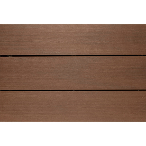 Lame de terrasse en bois composite Atmosphère finition brossée - Silvadec - 138 MM x 23,00 MM - longueur 4,00 M - Brun Sao Paulo