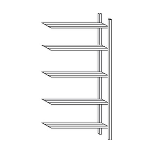 Élément suivant pour rayonnage galvanisé à tablettes tubulaires Epsiline - 5 étagères - 2000 x 1000 x 388 mm