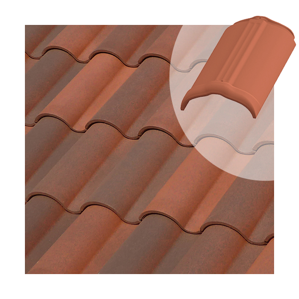 Faîtière circulaire Tejas Borja pour tuile mécanique et canal - coloris Nature Fosca - 430 MM x 230 MM