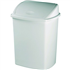 Poubelle couvercle basculant plastique 18 litres blanc