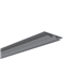Profil PVC pliable pour jonction de lambris de sous toiture - Gris - Longueur 4,00 M