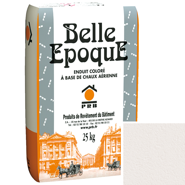Enduit de parement décoratif à grain moyen PRB Belle Époque - 220 Arctique - sac de 25 kg