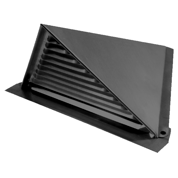 Chatière triangulaire traditionnelle pour couverture en zinc VMZINC PCH4T - aspect Anthra-Zinc