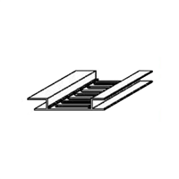 Profilé de ventilation pour lambris PVC sous toiture - longueur 3,00 M - Blanc