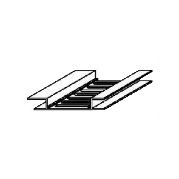 Profilé de ventilation pour lambris PVC sous toiture - longueur 3,00 M - Blanc