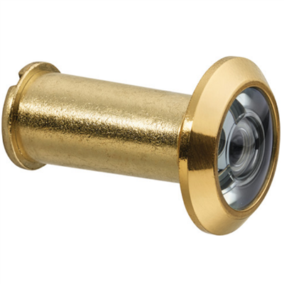 Judas optique Abus 1200 pour porte d'entrée d'épaisseur 35 à 59 mm - Ø 14 mm - vue à 160° - doré