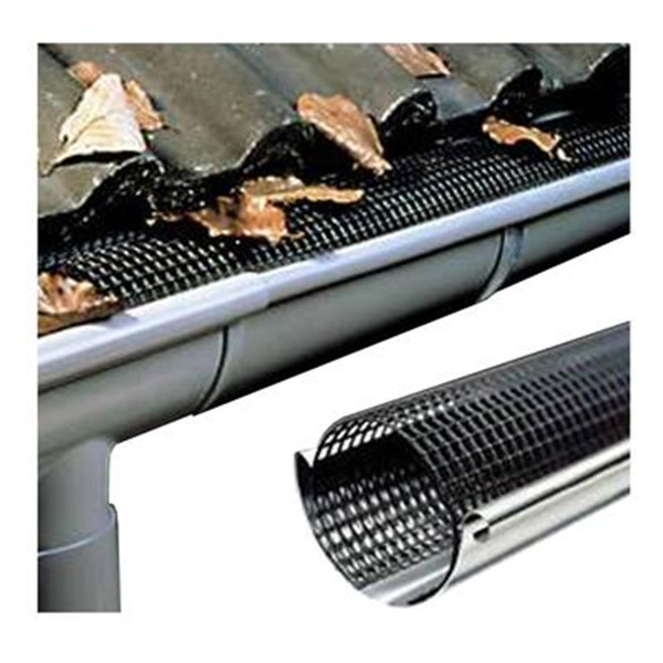 Stop-feuilles Etanco pour gouttière demi-ronde de développé de 33 Ø 150 à 180 mm - longueur 3,00 M