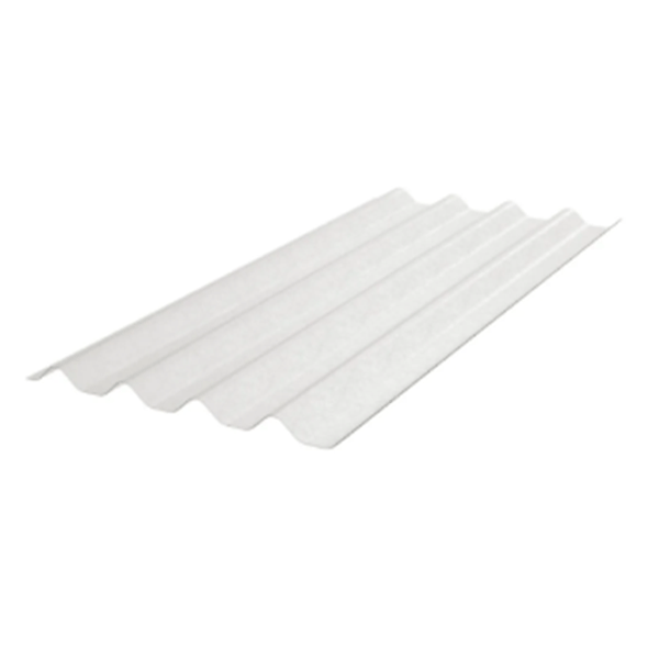 Plaque ondulée transparente ONDUCLAIR PLR polyester - PST - 1,65x1,00 mm ép.1,20 mm