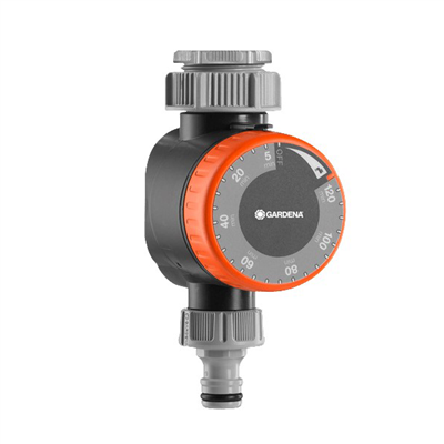 Minuterie d'arrosage 5 min à 2 heures pour nez de robinet - Gardena - Filetage 26,5 ou 33 mm