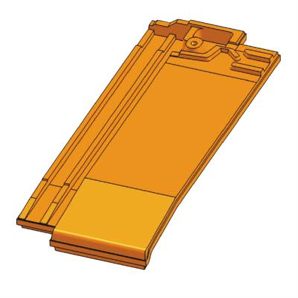 Demi-tuile en terre cuite - Giverny PV - Sablé Normand