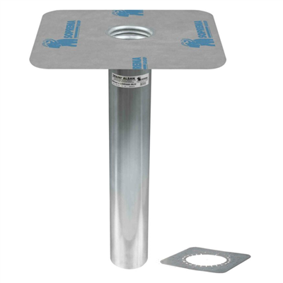 Système d'évacuation des eaux pluviales de toiture-terrasse Draini droite Alsan Alu - Ø 75 x 400 mm