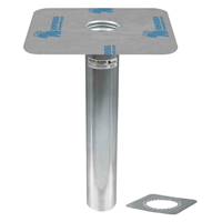 Système d'évacuation des eaux pluviales de toiture-terrasse Draini droite Alsan Alu - Ø 75 x 400 mm