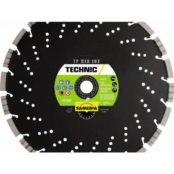 DISQUE DIAMANT MASTER TP MIX 102  Ø350 AL 25,4. HAUTEUR DE SEGMENT 13 MM.