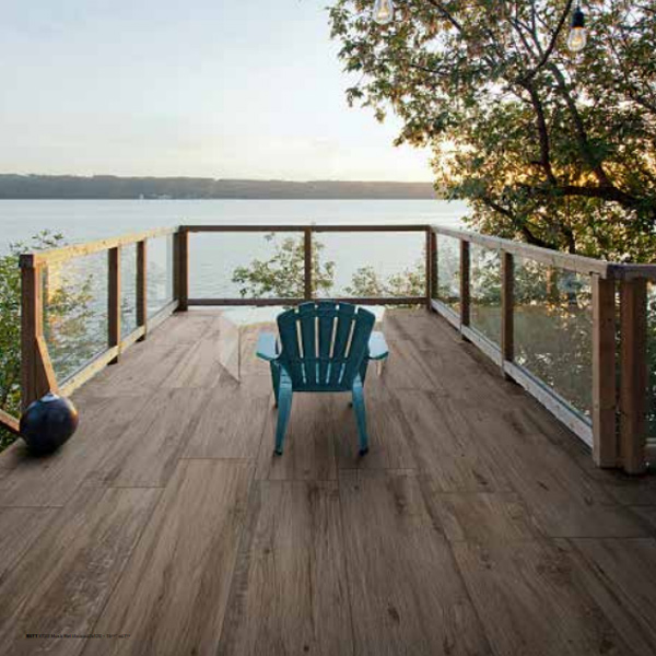 Carrelage extérieur antidérapant imitation bois - Woodmania - Musk - 120 CM x 40 CM - Ép.20 MM