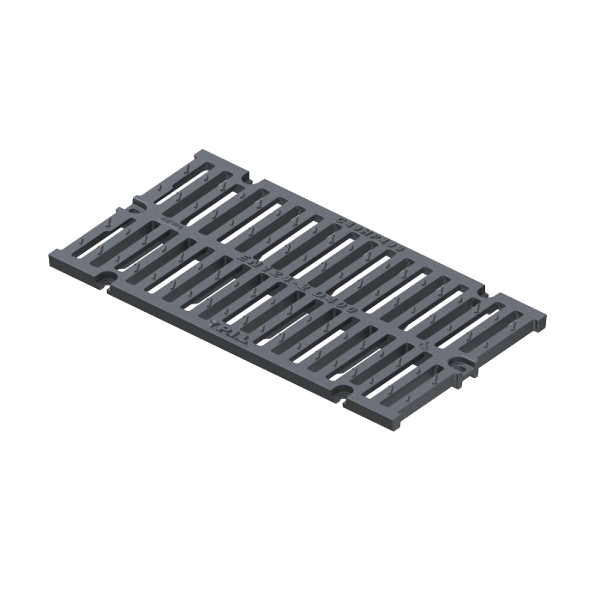 Grille caniveau fonte PMR verrouillée sans cadre D400 - 750,0 mm x 300,0 mm - P.I.L