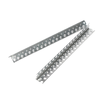 Cornière renfort d'angle perforée acier galvanisé 25,0 MM x 25,0 MM - longueur 3,00 M
