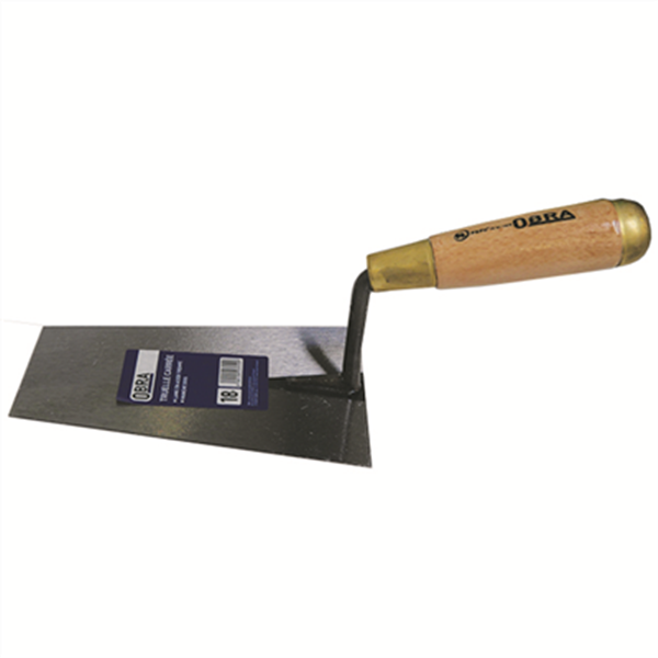 Truelle italienne Carrée Obra longueur 18 cm manche bois