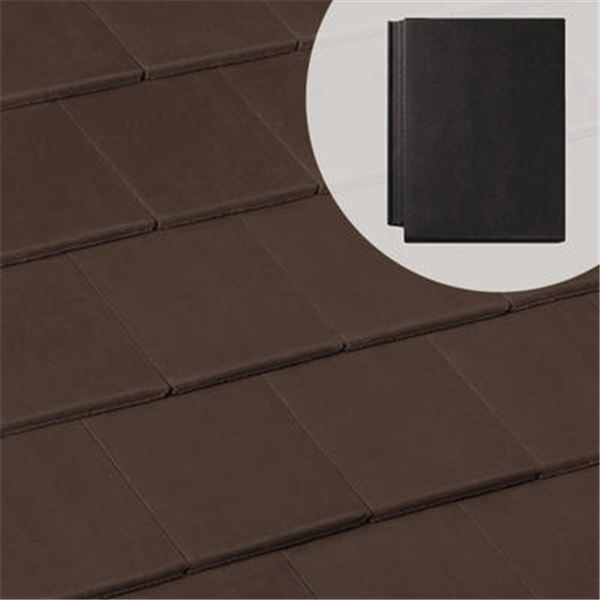 Tuile béton grand moule à aspect plat - Innotech - Brun - 42 x 33 cm