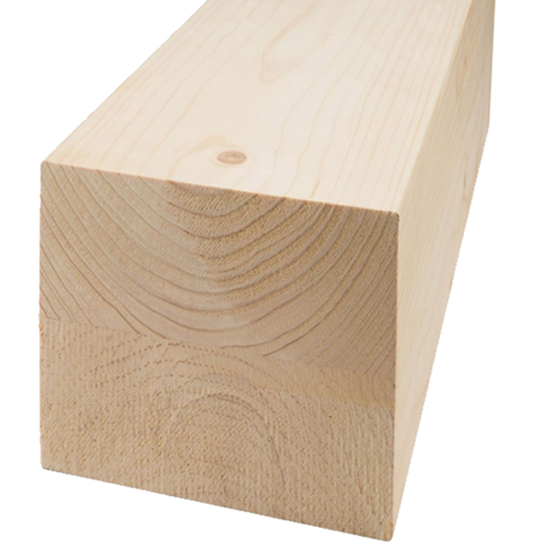 Contrecollé en sapin traité classe 3 - classe structurelle C24 - 200 x 200 mm - longueur 3,00 M