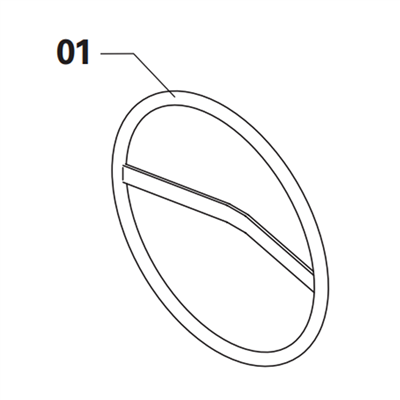 Volant de remplacement pour bétonnières Obra de 180 litres - vendu avec ses fixations