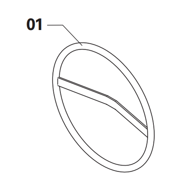 Volant de remplacement pour bétonnières Obra de 180 litres - vendu avec ses fixations