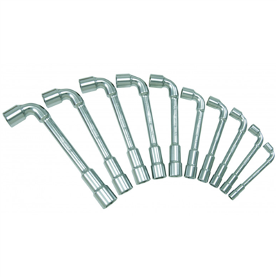 Jeu de 10 clés à pipe débouchées Kstools 6 pans diamètres 8 à 19 mm