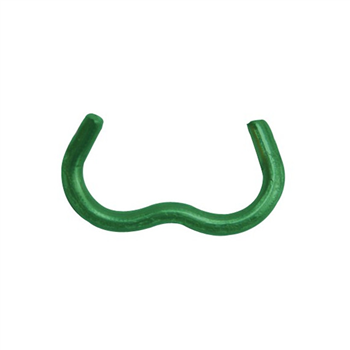 Agrafe Omega 20 pour fixation grillage - Edma - Acier galvanisé plastifié vert - Boîte de 200
