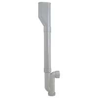 Siphon d'évacuation double de machine à laver - Sortie horizontale - ABS