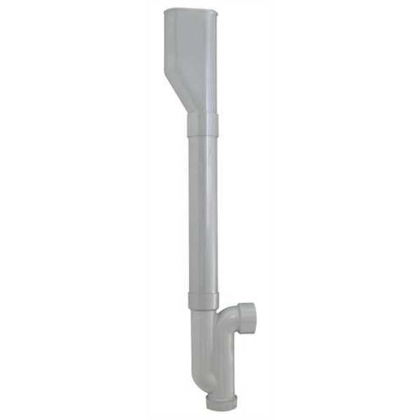 Siphon d'évacuation double de machine à laver - Sortie horizontale - ABS