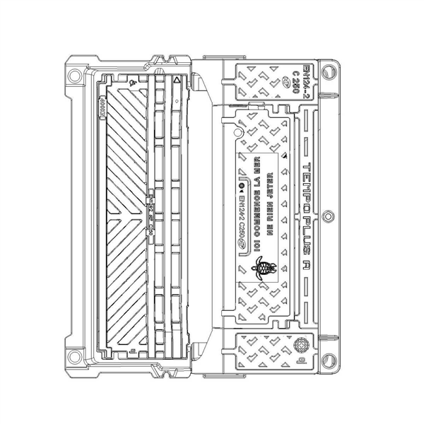 AVALOIR REGLABLE C250 NF PROFIL T + GRILLE 400KN INCURVE PMR